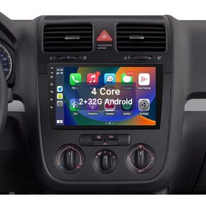 Leadfan Car Stereo Radio for VW Passat Jetta Volkswagen Tiguan Beetle Golf MK6 with Wireless CarPlay Android Auto, 10.1'' IPS Touchscreen Upgrade in-Dash GPS Navi Bluetooth WiFi Backup Camera 2+32G