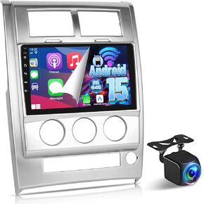 NHOPEEW [2+64G] for Jeep Liberty 2008-2012 Android Car Radio, 10.1 inch Touchscreen Aftermarket Stereo - Wireless Carplay and Android Auto, DSP/EQ, Mirror Link, WiFi, GPS, SWC + AHD Backup Camera
