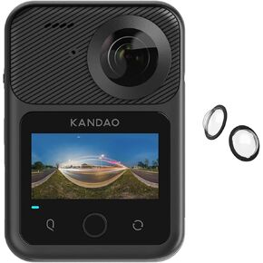 KanDao QooCam 3 Ultra 360 Action Camera with Camera Lens Protector