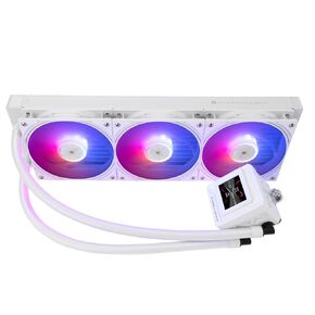 Thermalright FW360 SE ARGB White CPU Water Cooler with 3 PWM ARGB Fans with 2000RPM,IPS LCD Screen with 320*240 Resolution,Liquid CPU Cooler with 2-in LCD Display,PC Cooler for AM5,Intel LGA1851/1700