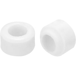 MECCANIXITY 15 Pcs Ceramic Insulator Bead, 3.3mm x 6mm x 7mm Electronic Wire Bundle Insulation Heat Protection Round Shaped Ceramic Tube for Cable Bundle, Wire Protection