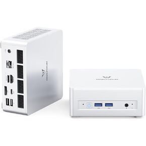 MINISFORUM UM880 Plus Mini PC AMD Ryzen 7 8845HS 8C/16T Desktop Computer 32GB RAM 1TB SSD, HDMI/DP/USB4, OCuLink Port, AMD Radeon 780M, 2.5G RJ45 Port, 4X USB Port Micro Computer