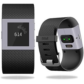 MightySkins Skin Compatible with Fitbit Surge Cover Skins Sticker Watch Solid Gray