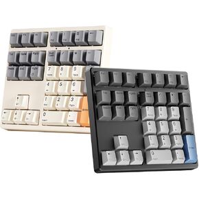 Mechanical Number Pad, 34 Key Hot Swappable Numpad Brown Switch（White&Black）