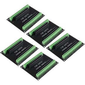 3ets USB C 38 Pin ESP32 ESP-32D ESP-WROOM-32 CP2012 WiFi+Bluetooth Dual Core Type-C Interface ESP32-DevKitC-32 Development Board Module with ESP32 Breakout Board Shield Terminal Adapter