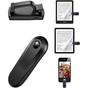 صفحة التحكم عن بُعد تيرنر لـ Kindle Paperwhite Oasis Ereaders Kobo ، و Kindle Clicker Page Turner لأجهزة iPhone و iPad و Android قراءة الروايات ، وسجل فيديو الكاميرا و Selfie Selfie
