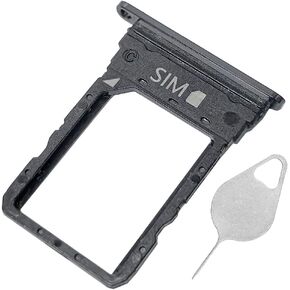 for Moto Razr 40 Ultra SIM Card Tray Replacement Sim Card Slot Holder for Motorola Moto Razr Plus 2023 XT2321 Sim Tray Holder Repair Part with Opening Needle Black