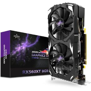 RX 560 XT 8GB GDDR5 Graphics Card,1792SP,128Bits, PC Gaming Video Card, Computer GPU, PCI Express x16 3.0 with Freeze Fan Stop for Desktop Computer Tarjeta Gráfica