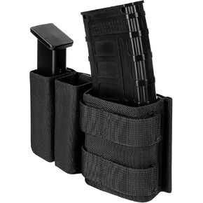 bvya 5.56 Mag Pouch Double 9mm Pistol Magazine Pouch Tactical Molle Nylon Mag Pouch with Quick Release Magazine Pouch Insert