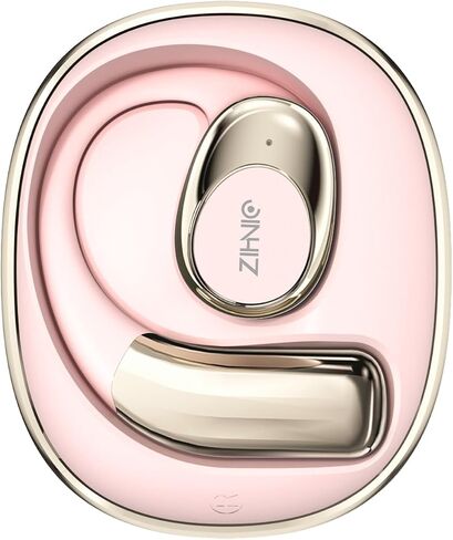 ZIHNIC Wireless 4-Mode AI-Translation Earphones - Real-Time Language Translation, Comfortable Ear Hooks, IPX5 Waterproof, Compatible with Phone, Android Phone-Pink in Saudi Arabia