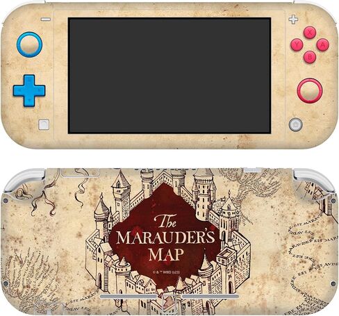 تصاميم علبة الرأس مرخصة رسميًا Harry Potter The Marauder's Map Graphics Vinyl Skiner Skin Skin Cover متوافق مع Nintendo Switch Lite in Kuwait