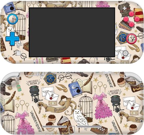 تصاميم علبة الرأس مرخصة رسميًا Harry Potter The Marauder's Map Graphics Vinyl Skiner Skin Skin Cover متوافق مع Nintendo Switch Lite in Kuwait