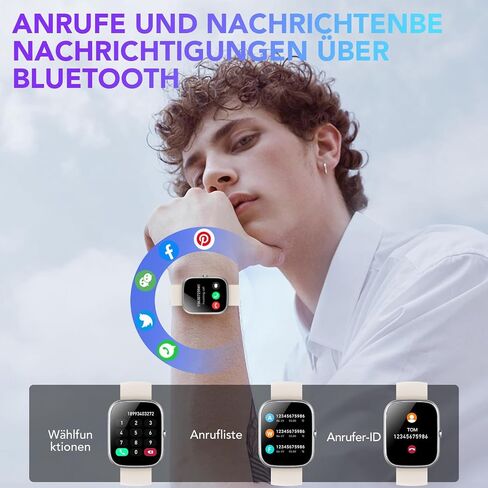 QXQ Smart Watch (Answer/Make Call), 1.91" HD OGS Full Touch Screen, Smart Watch for Men Women, 112+ Sport Mode in Saudi Arabia