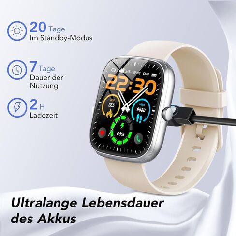 QXQ Smart Watch (Answer/Make Call), 1.91" HD OGS Full Touch Screen, Smart Watch for Men Women, 112+ Sport Mode in Saudi Arabia
