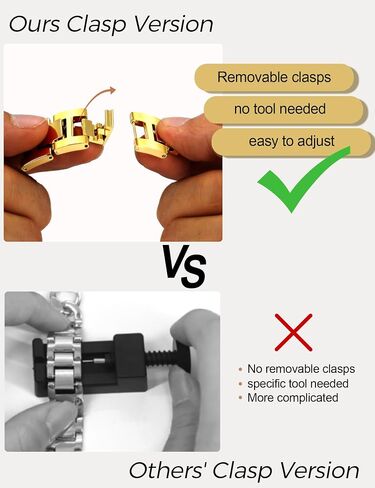 JR.DM Gold Watch Bands for Women Compatible with Fitbit Versa 4/Versa 3/Fitbit Sense 2/Sense Band Adjustable Metal Strap Cowboy Steel Chain Bracelet in Saudi Arabia
