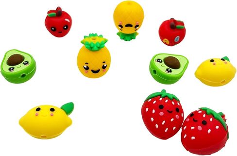 10 قطعة ثلاثية الأبعاد الجمجمة البؤري حبة لطيف فضفاض الخرز الإكسسوار DIY بها بنفسك سلاسل المفاتيح سوار قلادة أقلام الحبل صنع in Kuwait