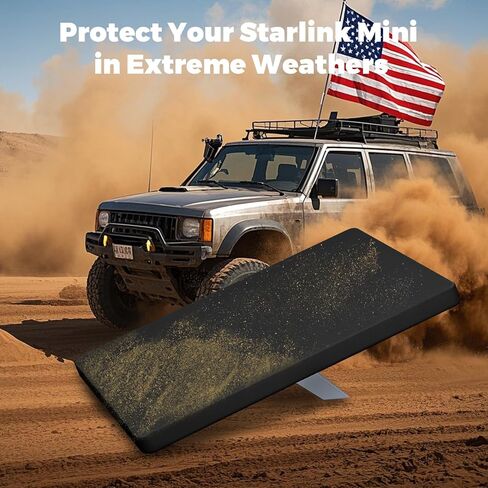 Starlink Mini Protective Cover Silicorn Case for Starlink Mini Dish Accessories Protective Shell, Black in Kuwait