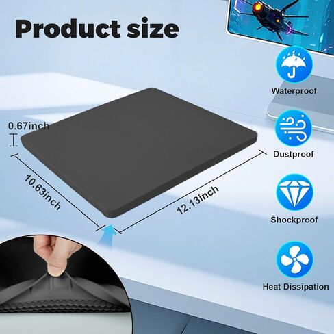 Starlink Mini Protective Cover Silicorn Case for Starlink Mini Dish Accessories Protective Shell, Black in Kuwait