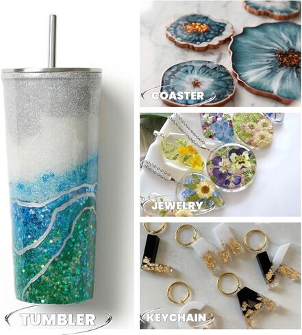 دكتور. راتينج كريستال شفاف 1 جالون من راتنجات الإيبوكسي، بدون اصفرار، تسوية ذاتية، مجموعة راتنج خالية من الفقاعات للمجوهرات، كأس الطاولة، صناعة يدوية in Kuwait