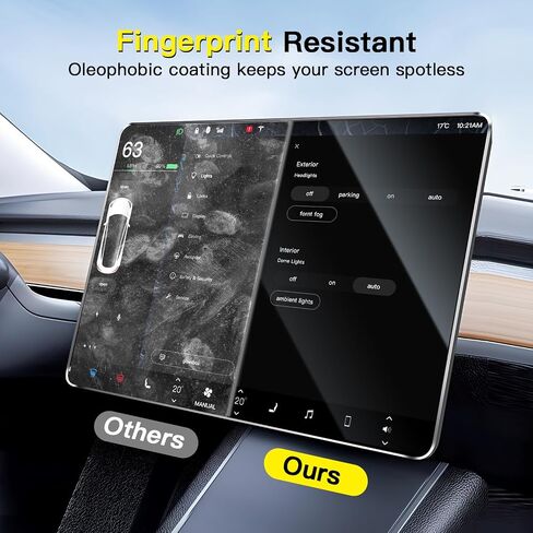 Tempered Glass Screen Protector for Tesla Model 3(2017-2023)/Model Y(2020-2025) Accessories 15'' Glossy Touchscreen Auto Align Attachment 9H HD, Anti-Glare, Fingerprint Resistant in Saudi Arabia