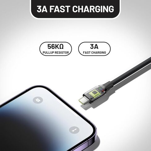 USB C to USB C Cable, 240W USB C Charger Cable Fast Charging for iPhone 16/15 iPad MacBook, Flow Silicone USB Type C Charger Cord for Galaxy S24 Pixel 9 Tablet Laptop JBL Switch GoPro (6FT,Lime Green) in Saudi Arabia