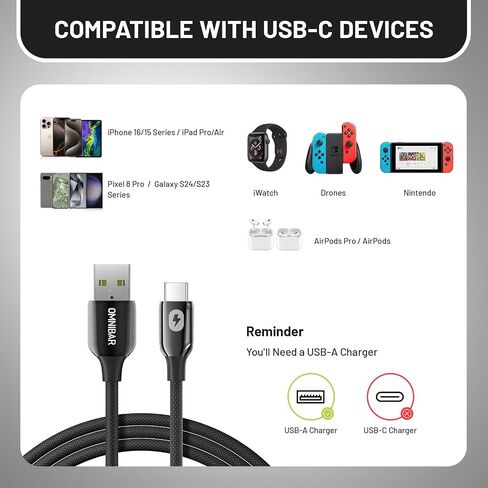 USB C to USB C Cable, 240W USB C Charger Cable Fast Charging for iPhone 16/15 iPad MacBook, Flow Silicone USB Type C Charger Cord for Galaxy S24 Pixel 9 Tablet Laptop JBL Switch GoPro (6FT,Lime Green) in Saudi Arabia