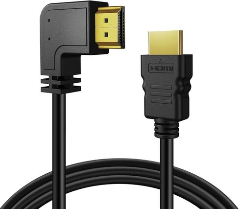 TNP HDMI Cable Left Angle 90 Degree (10FT) - High Speed HDMI 2.0 Cord, Supports UHD 4K 60hz 2K 2160p Full HD 1080p Quad HD 1440p 3D ARC/eARC Ethernet for Xbox One X/S PS 4 Pro/Slim/Apple TV 4K in Kuwait