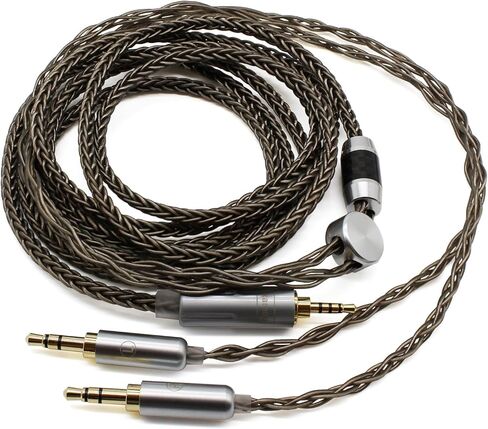 Youkamoo 2.5mm Balanced Compatible for hifiman HE400S (Dual 2.5mm Version), HE-400i (Dual 2.5mm Version), HE560, HE350, HE1000, V2 Headphones Replacement Upgrade Cable (Dual 2.5mm Male Version) in Kuwait