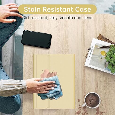 Galaxy Tab A9 Plus Case Keyboard ، لوحة مفاتيح Bluetooth اللاسلكية القابلة للفصل ، A9 Plus Case مع حامل القلم S ، نوم/إيقاظ تلقائي ، Tab Galaxy A9 Plus/A9+ 5G 11 Inch 2023 (SM-X210/X216/X218) الأصفر الأصفر) in Kuwait