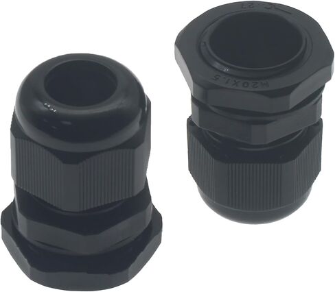 10 Pcs M20x1.5 Waterproof Cable Glands Joints Adjustable 6-12mm Cable Connectors Compression Cable Glands with Locknuts (IP68) in Saudi Arabia