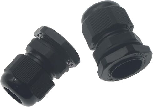 10 Pcs M20x1.5 Waterproof Cable Glands Joints Adjustable 6-12mm Cable Connectors Compression Cable Glands with Locknuts (IP68) in Saudi Arabia