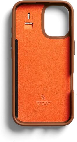 Bellroy Phone Case – 3 Card for iPhone 16 (Leather iPhone case, Phone Wallet) - Sienna in Saudi Arabia