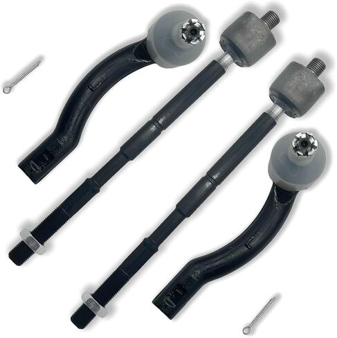 4pcs Front Inner & Outer Tie Rod Ends Kit Fit for Nissan Maxima 2009 2010 2011 2012 2013 2014 | Replaces EV800770 ES800357 ES800358 in Saudi Arabia