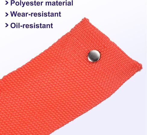 Rope Protector - Cables Covers Rope Protect Sleeve with Buckle for Cables Computer Line - PET - 10Ft 45 mm Width - Red in Saudi Arabia