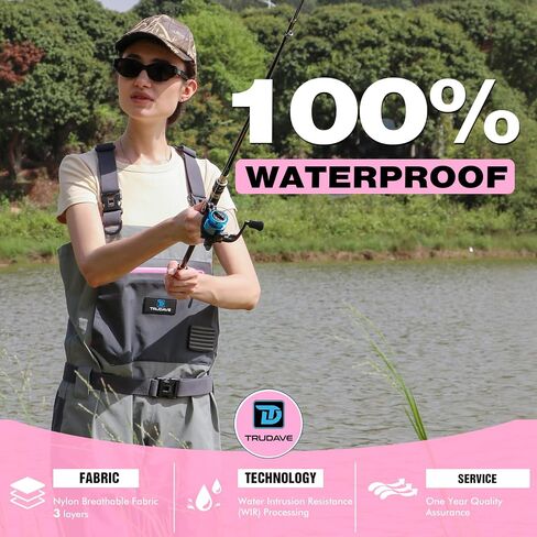 Women Fishing Waders, Waterproof Chest Waders for Women in Kuwait