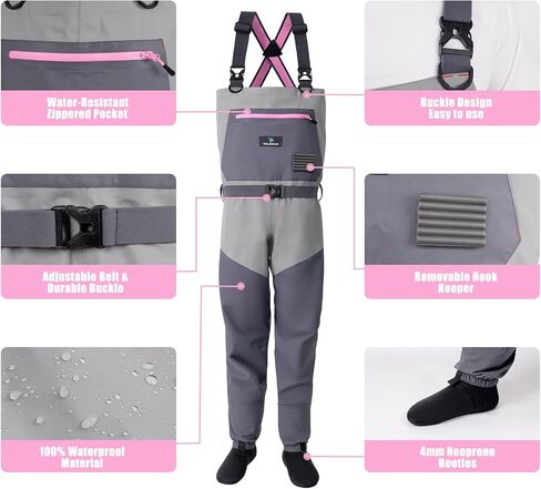 Women Fishing Waders, Waterproof Chest Waders for Women in Kuwait
