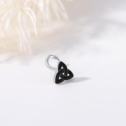 Ladybug Nose Stud Sterling Silver Ladybug Corkscrew Nose Ring 18 Gauge Ladybug Nose Jewelry Gifts for Women in Saudi Arabia