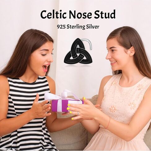 Ladybug Nose Stud Sterling Silver Ladybug Corkscrew Nose Ring 18 Gauge Ladybug Nose Jewelry Gifts for Women in Saudi Arabia