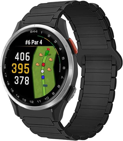 متوافق مع Band S44 Fand S44 ، الإصدار السريع 20 مم سيليكون سبورت حزام الاستبدال التوافق مع Garmin النهج S50 ، S44 ، S42 ، S40 Smartwatch in Kuwait