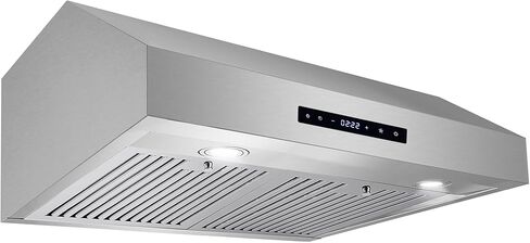 COSMO UMC30 Ducted Under Cabinet Stainless Steel Range Hood with 380 CFM, Permanent Filters & LED Lights, 30 inch in Saudi Arabia