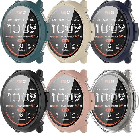 Ruentech متوافق مع Amazfit Active 2 Smart Watch Case ، Case Protection Case و Glass Movie Protecor in Kuwait