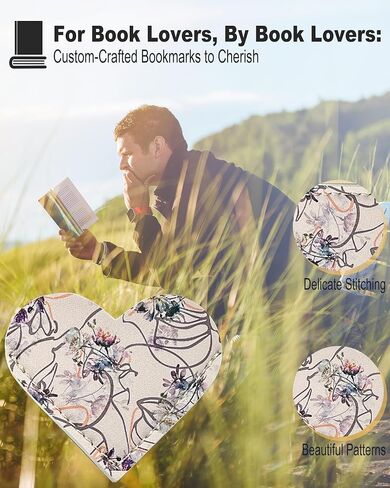 علامة مرجعية جلدية جمالية لطيفة - إشارات مرجعية لمحبي الكتب، علامة كتاب قراءة فريدة للنساء والرجال هدايا عيد ميلاد للمعلم والابنة، وردة زرقاء in Saudi Arabia