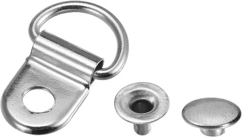uxcell Shoe Lace Hooks-21x14mm Alloy Boot Buckle Fitting with Rivets for Climbing Hiking Camping Shoes, Dark Grey 20 Sets in Saudi Arabia