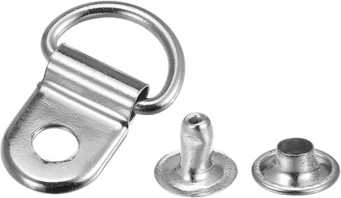uxcell Shoe Lace Hooks-21x14mm Alloy Boot Buckle Fitting with Rivets for Climbing Hiking Camping Shoes, Dark Grey 20 Sets in Saudi Arabia