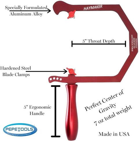 Haymaker Jewelers Saw Frame by Lion Punch Forge, Made in USA, Black in Kuwait