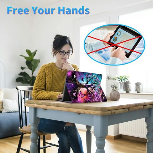 for Kindle Paperwhite 12th Generation 2024 7" & Kindle Colorsoft 12th Gen Signature Edition Case, Multiple Viewing Angles & Kickstand Back Case Drop Protection Smart Cover, Butterfly Tree Sub in Saudi Arabia