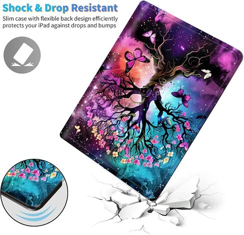 for Kindle Paperwhite 12th Generation 2024 7" & Kindle Colorsoft 12th Gen Signature Edition Case, Multiple Viewing Angles & Kickstand Back Case Drop Protection Smart Cover, Butterfly Tree Sub in Saudi Arabia