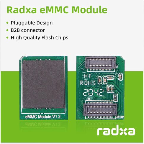 eMMC Module,Compatible with Radxa SBCs, Pluggable, Storage Chips,(eMMC Module 64GB) in Saudi Arabia
