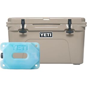YETI Tundra 45 Hard Cooler with YETI ICE 4 lb, Tan