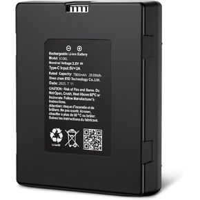 TCL Rechargeable Battery for D1 Pro/D1 Max Smart Lock, 10,000mAh Capacity, Easy to Install and Remove, Compatible Smart Door Lock